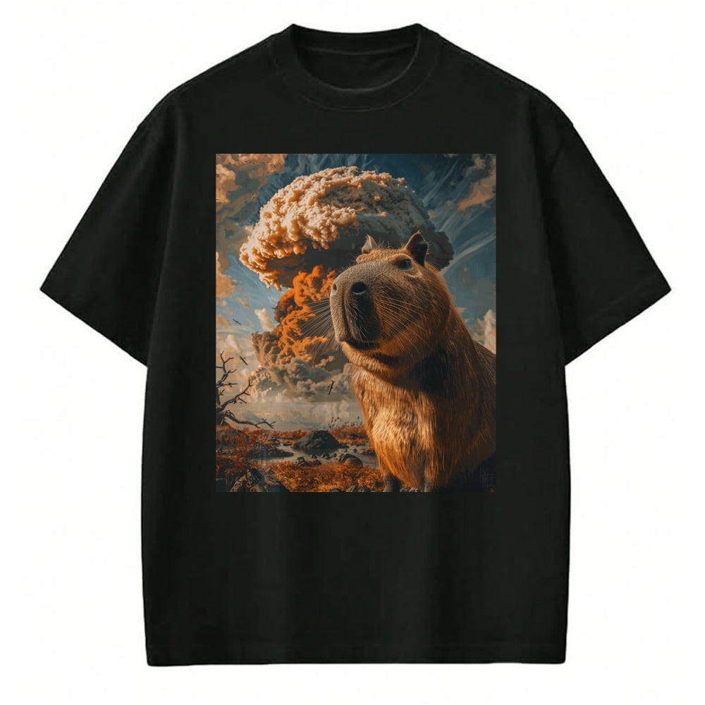 Cute Capybara Shirt, Funny Capybara Unisex T-Shirt/Hoodie/Sweatshirt HLT00 - Funny Graphic Capybara Long Sleeve T-Shirt (13)