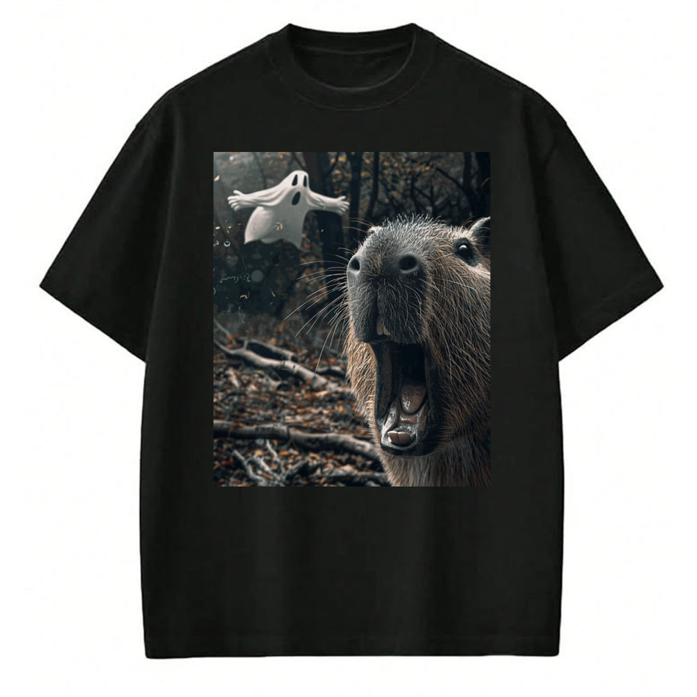 Cute Capybara Shirt, Funny Capybara Unisex T-Shirt/Hoodie/Sweatshirt HLT00 - Funny Graphic Capybara Long Sleeve T-Shirt (7)