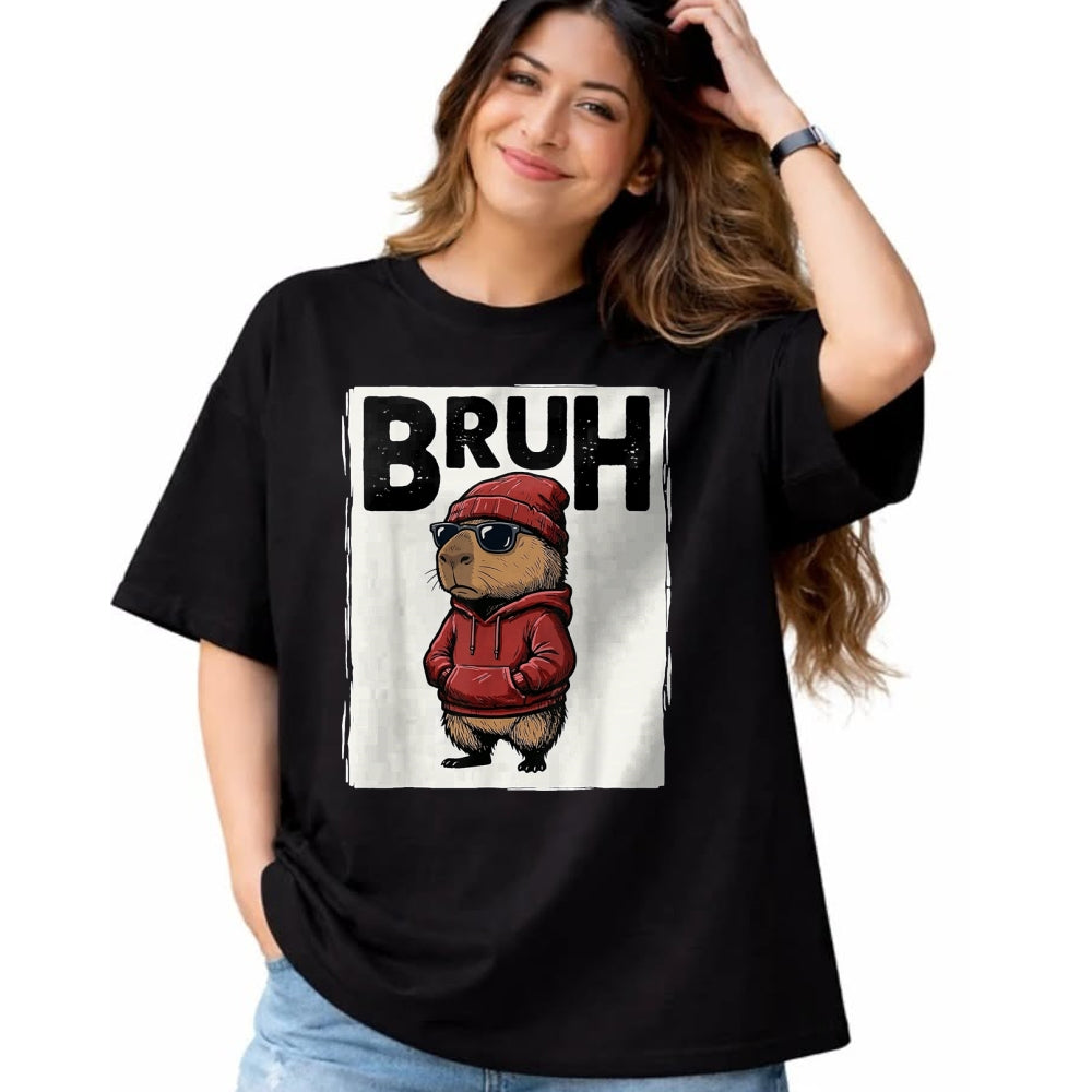 Cute Capybara Shirt, Funny Capybara Unisex T-Shirt/Hoodie/Sweatshirt HLT00 - Cool Bruh Capybara Men Women Kids Teens Funny Capybara T-Shirt, Youth, Sapphire Blue, Medium
