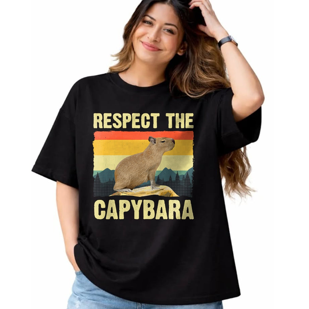 Cute Capybara Shirt, Funny Capybara UnisexT-Shirt/Hoodie/Sweatshirt HLT00 - Capybara Art for Men Women Kids Rodent Animal Lover Capybara T-Shirt