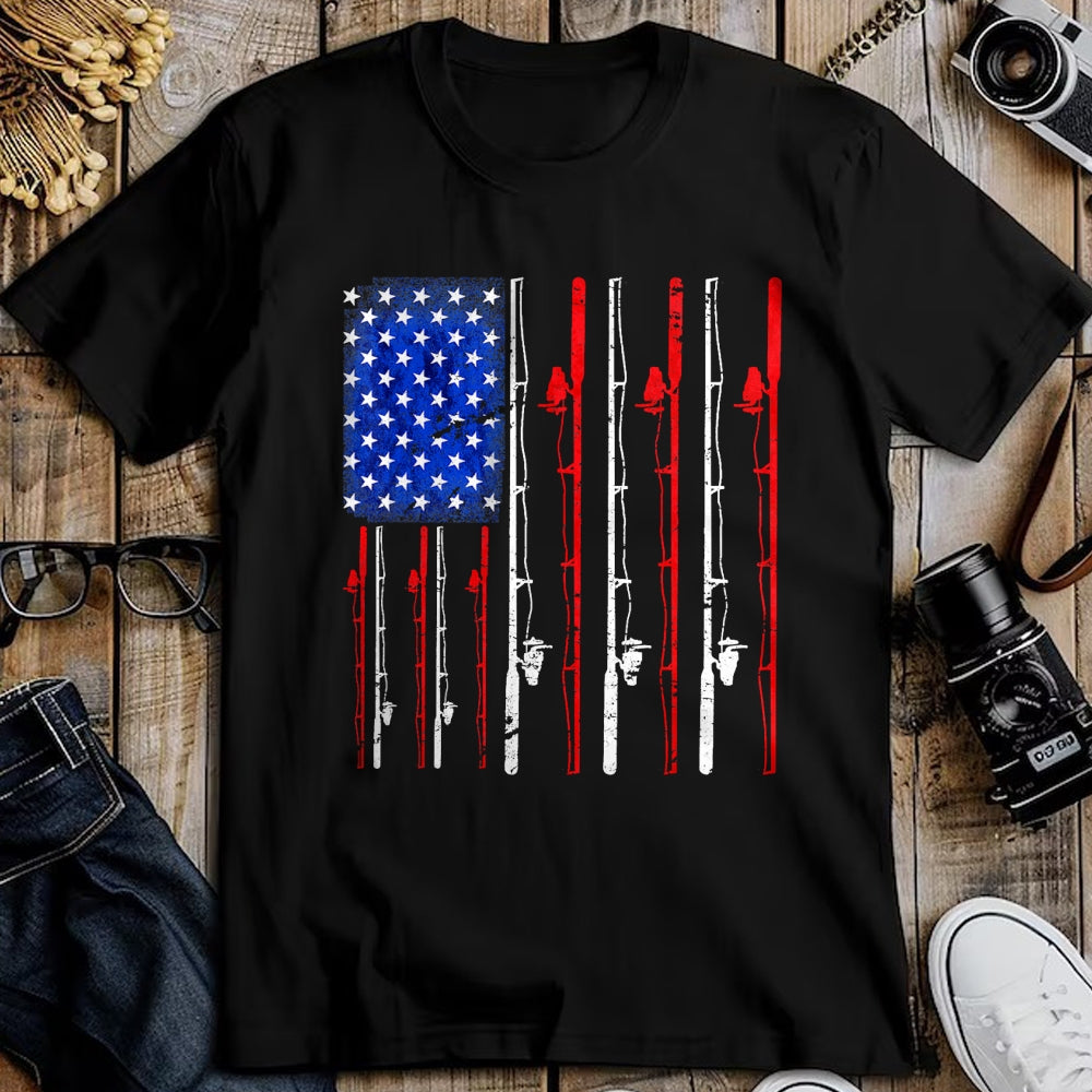 Funny Fishing Shirt, Gift For Fishing Lover Unisex T-Shirt/Hoodie/Sweatshirt HLT00 - Fishing Shirt American Flag Shirt Fishing T-Shirt