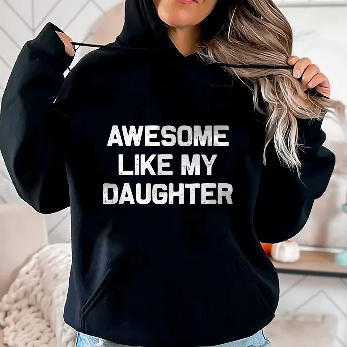 Christmas Shirts for Family, Funny christmas shirts, Christmas Unisex T-Shirt/Hoodie/Sweatshirt HLT00 - Awesome Like My Daughter Gifts Men Funny Fathers Day Dad T-Shirt