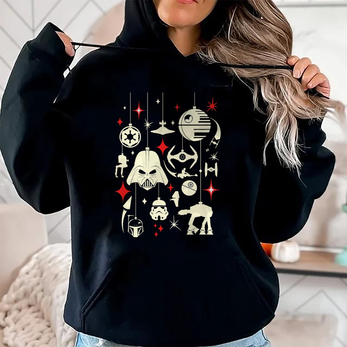 Christmas Shirts for Family, Funny christmas shirts, Christmas Unisex T-Shirt/Hoodie/Sweatshirt HLT00 - Star Wars Galactic Empire Ornaments Holiday T-Shirt