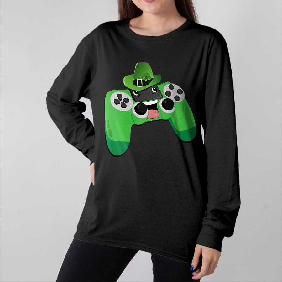 Patrick Day Shirts for Family, Funny Patrick Day shirts, st patrick's day Unisex T-Shirt/Hoodie/Sweatshirt HLT00 - Video Game Gaming St Patrick Day Gamer Boys St. Patty_s Day Premium T-Shirt
