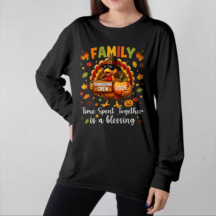 Best Thanksgiving Family Shirt , Funny Thanksgiving UnisexT-Shirt/Hoodie/Sweatshirt HLT00 - Family Thanksgiving 2026 Thanksgiving Crew Turkey Matching T-Shirt (4)