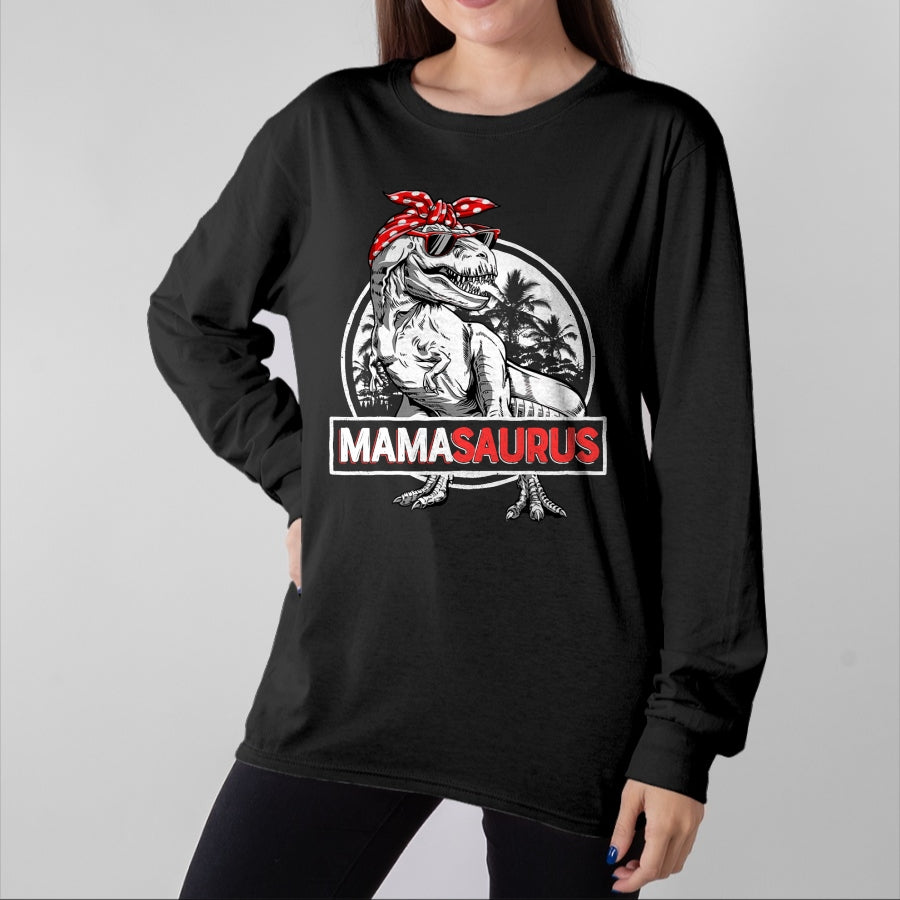 Best Dinosaur Lover Shirt, Funny Dinosaur UnisexT-Shirt/Hoodie/Sweatshirt HLT00 - Mamasaurus T rex Dinosaur Funny Mama Saurus Mother_s Family T-Shirt