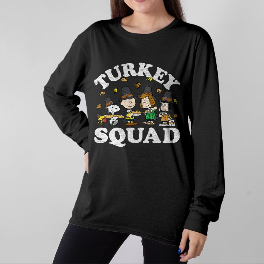 Best Thanksgiving Family Shirt , Funny Thanksgiving UnisexT-Shirt/Hoodie/Sweatshirt HLT00 - Turkey Squad T-Shirt