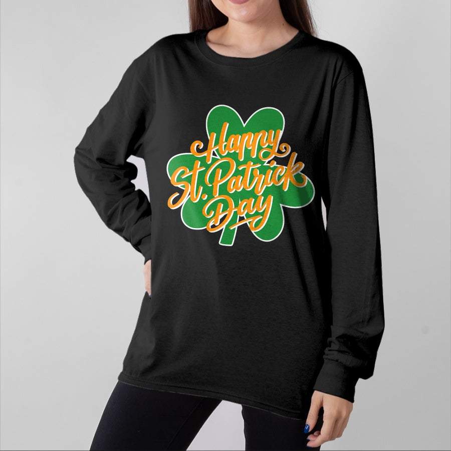 Patrick Day Shirts for Family, Funny Patrick Day shirts, st patrick's day Unisex T-Shirt/Hoodie/Sweatshirt HLT00 - Happy St. Patrick_ Day Clover leaves Irish Ireland Shamrock T-Shirt