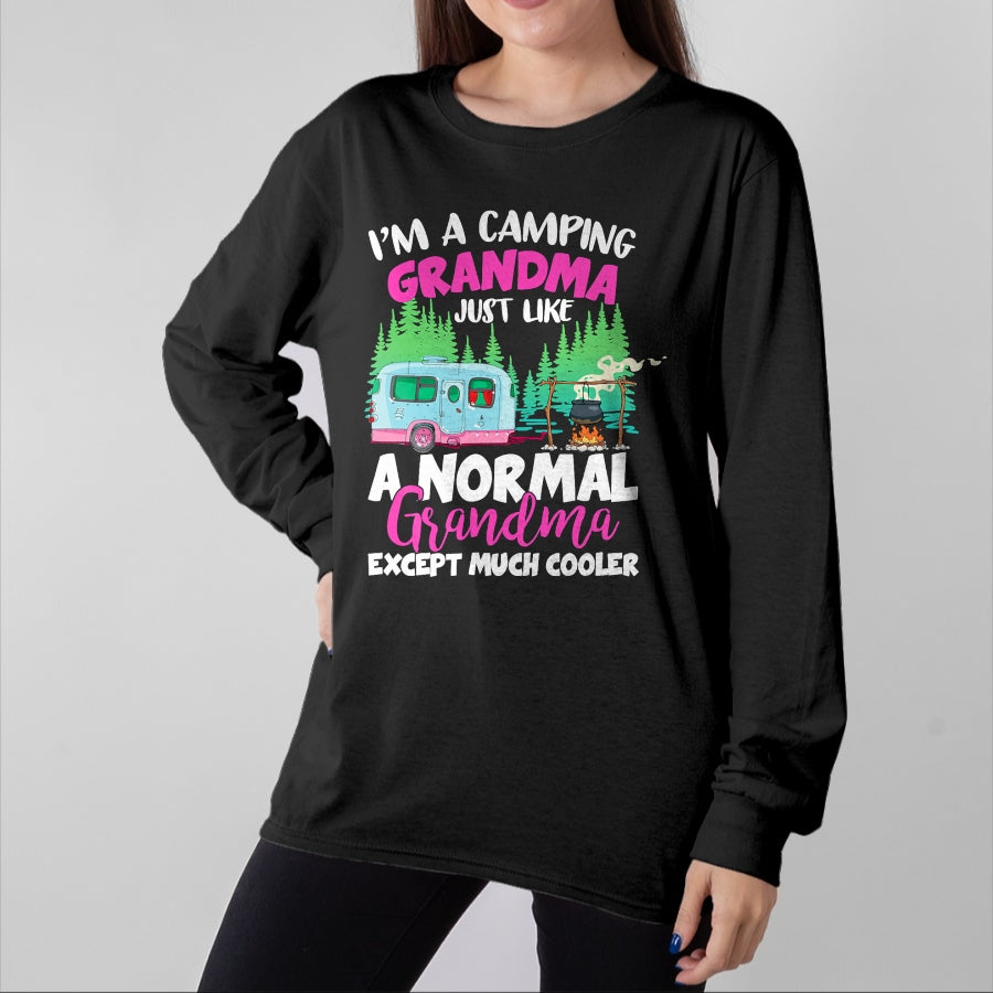 Funny Camping Shirt, Gift For Camping Lover Unisex T-Shirt/Hoodie/Sweatshirt HLT00 - Funny I_m A Camping Grandma Camper Campfire Mothers Day T-Shirt