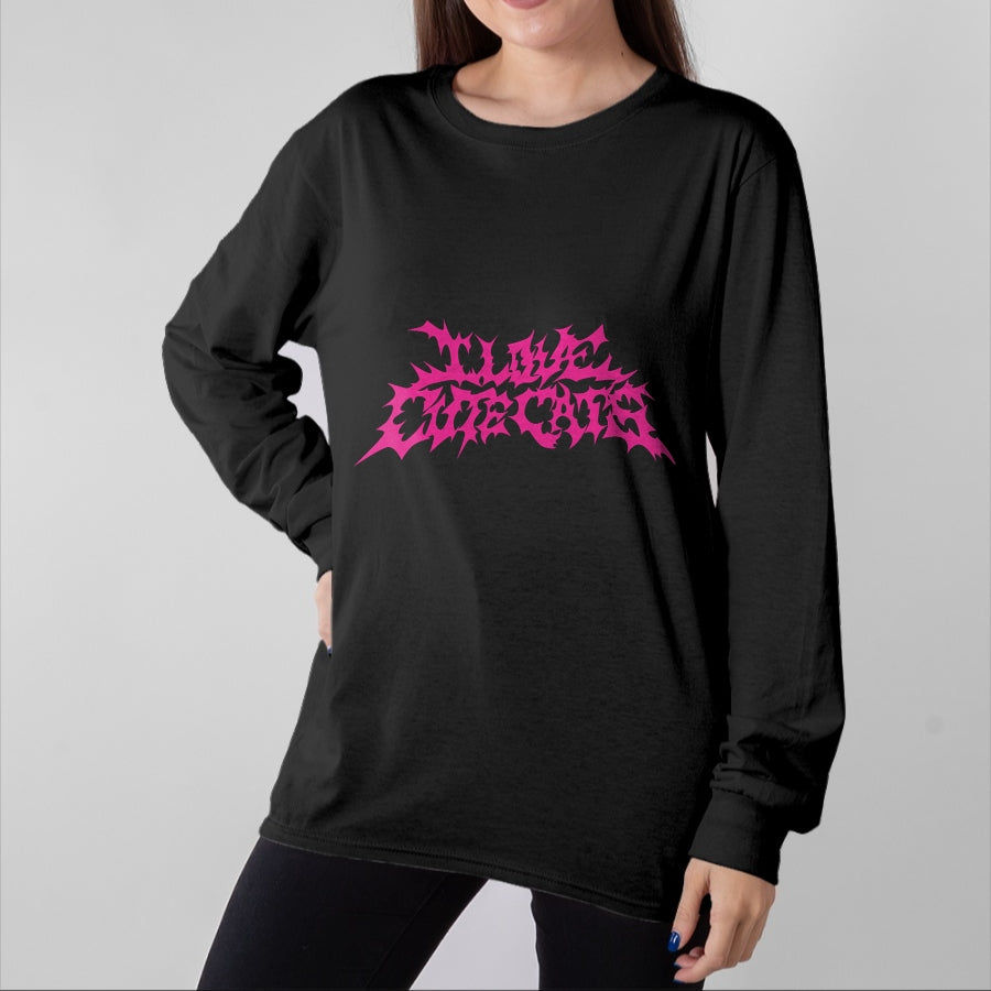 Cat Love Shirt, Funny Cat Lover Gift UnisexT-Shirt/Hoodie/Sweatshirt HLT00 - I Love Cute Cats funny death metal logo style t-shirt T-Shirt