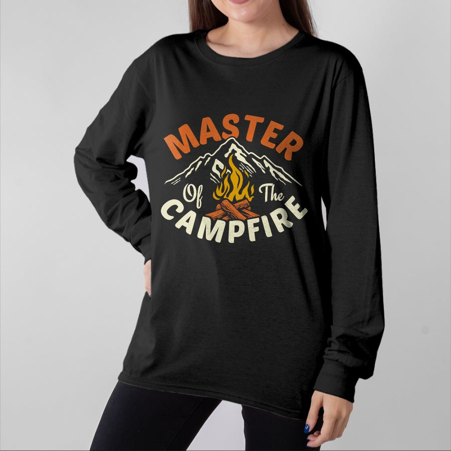 Funny Camping Shirt, Gift For Camping Lover Unisex T-Shirt/Hoodie/Sweatshirt HLT00 - Funny Outdoor Camping Gifts Men Women Master of Campfire T-Shirt