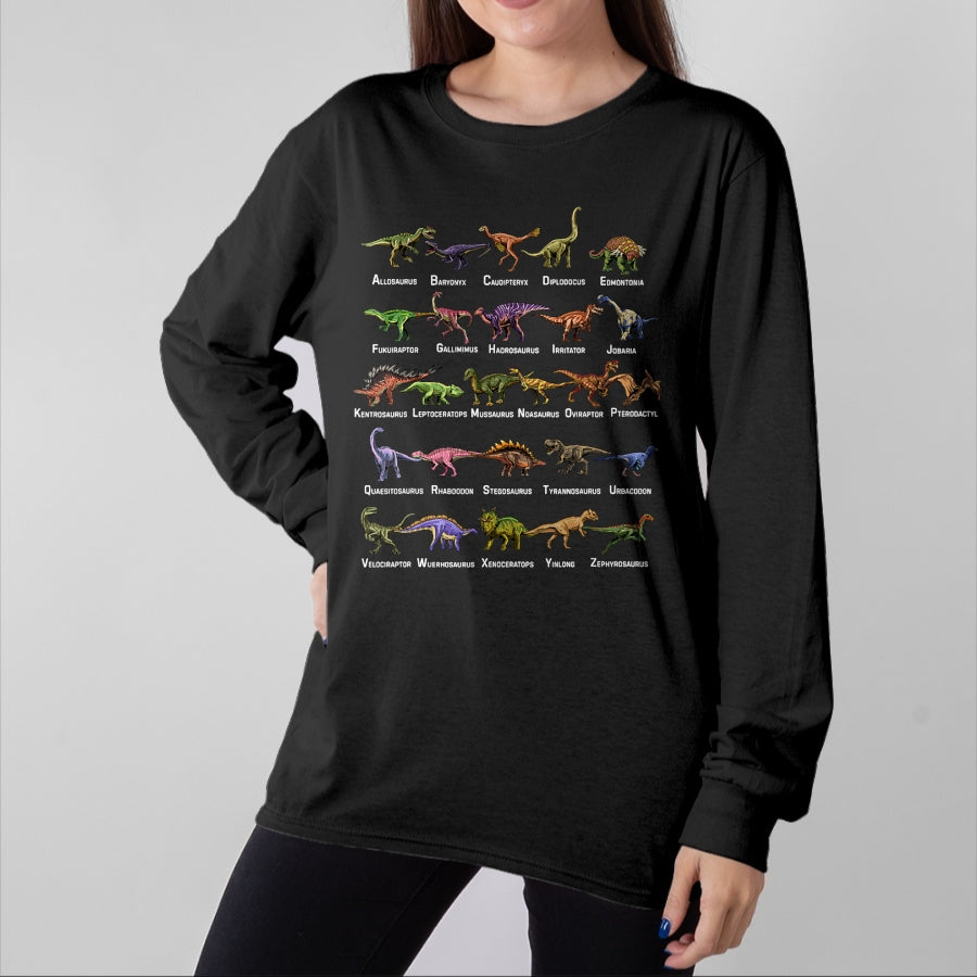 Best Dinosaur Lover Shirt, Funny Dinosaur UnisexT-Shirt/Hoodie/Sweatshirt HLT00 - Dinosaur Alphabet Shirt Educational Dino Dinosaur Lover Kids T-Shirt
