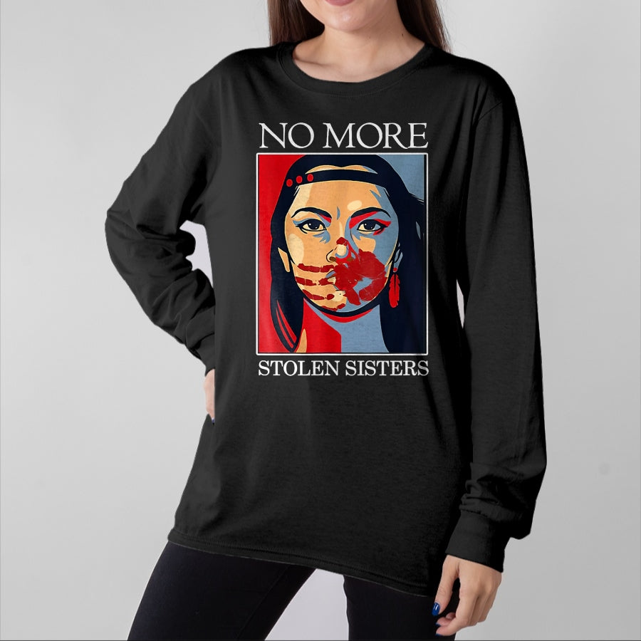 Native American T-Shirts, Vintage Native American Unisex T-Shirt/Hoodie/Sweatshirt HLT00 - Honor Awareness Native Americans No More Stolen Sisters