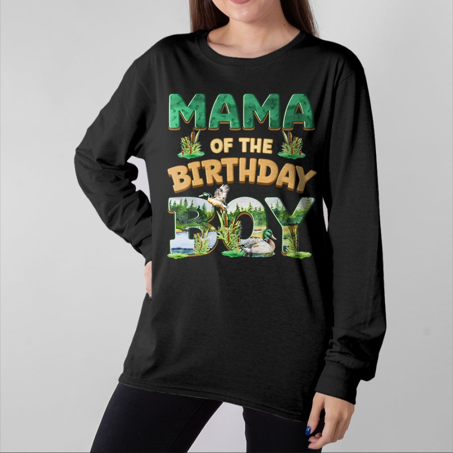 Gift for Dad Shirt, Funny Dad Unisex T-Shirt/Hoodie/Sweatshirt HLT00 – Mom Dad Mama Birthday Boy One Lucky Duck 1st First Family T-Shirt