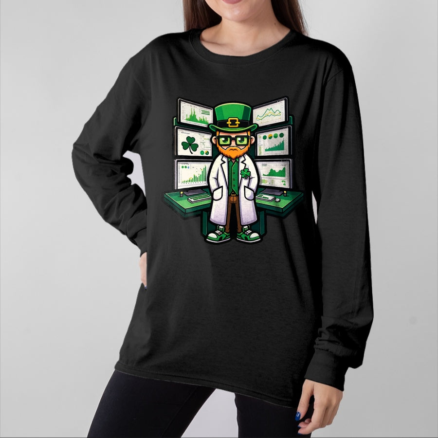 Patrick Day Shirts for Family, Funny Patrick Day shirts, st patrick's day Unisex T-Shirt/Hoodie/Sweatshirt HLT00 - Data Analyst St. Patrick Day Lucky Irish Science Scientist T-Shirt