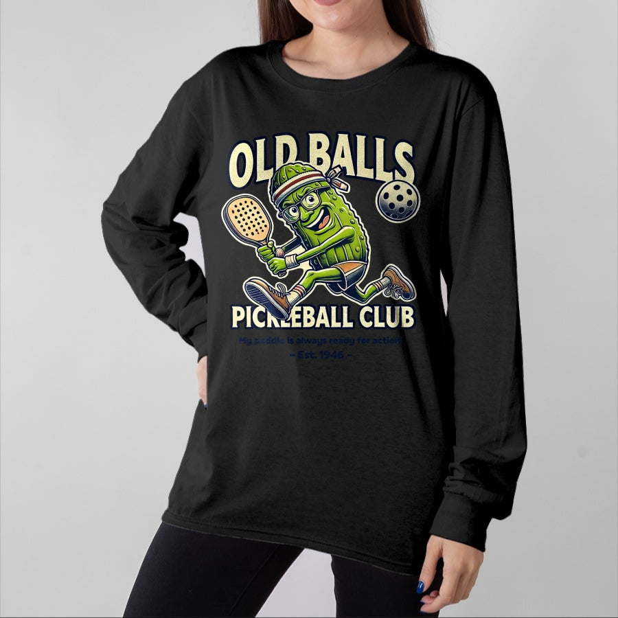 Funny Pickleball Shirt, Pickleball Lover Unisex T-Shirt/Hoodie/Sweatshirt HLT00 - Funny 80th Birthday Pickleball Men Born 1946 Pickle Dad T-Shirt