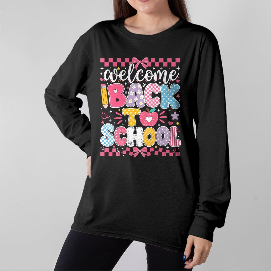 Best Student Shirt, Funny Back To School UnisexT-Shirt/Hoodie/Sweatshirt HLT00 - Welcome Back to School Happy First Day of School Teacher Kid T-Shirt