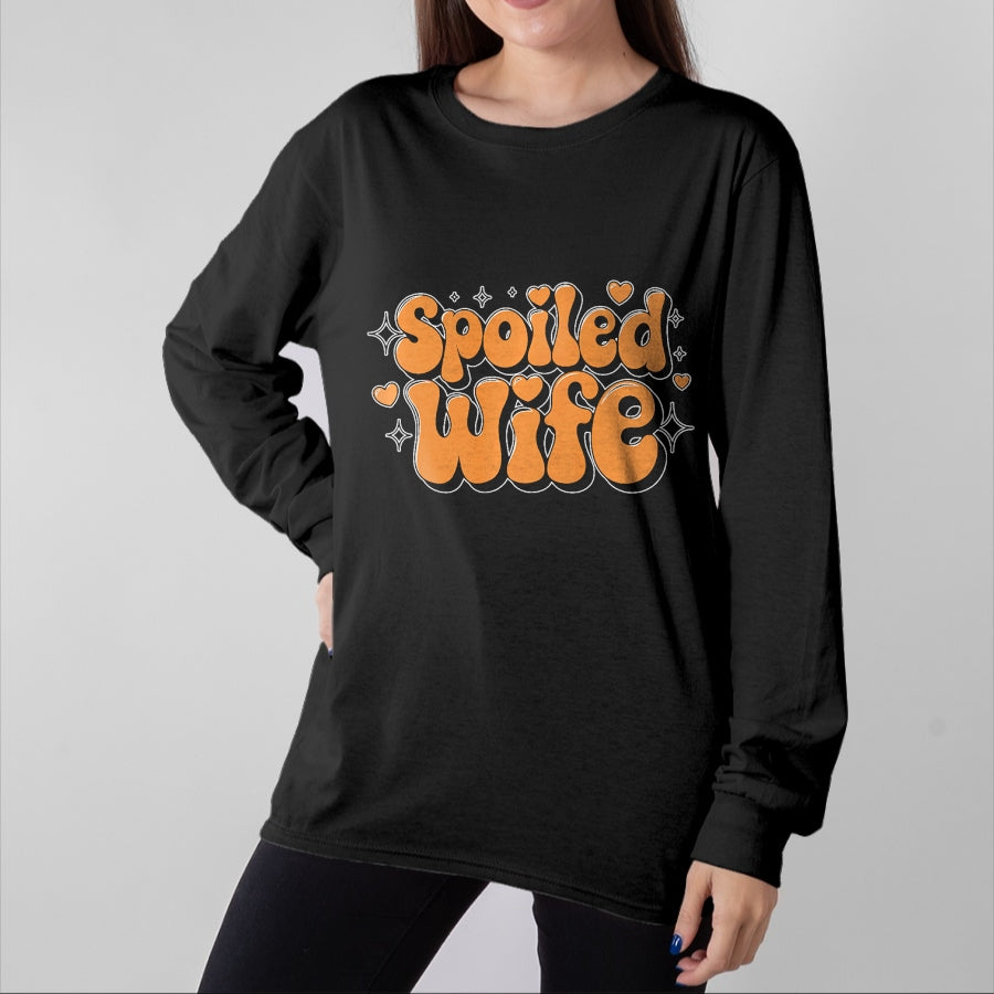 Best Wife Shirt, Wife and Husband Unisex T-Shirt/Hoodie/Sweatshirt HLT00 - Gift for wife T shirt, spoiled wife Spoiled Wife Premium T-Shirt