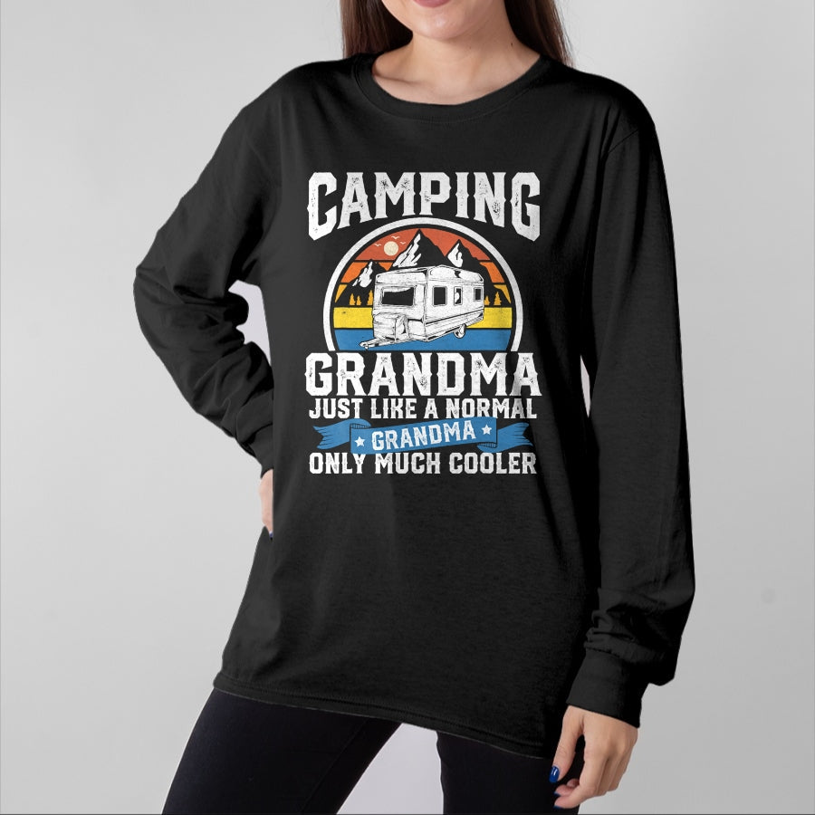 Funny Camping Shirt, Gift For Camping Lover Unisex T-Shirt/Hoodie/Sweatshirt HLT00 - Camping Grandma Funny Camper RV Retro Outdoors Womens Gift T-Shirt
