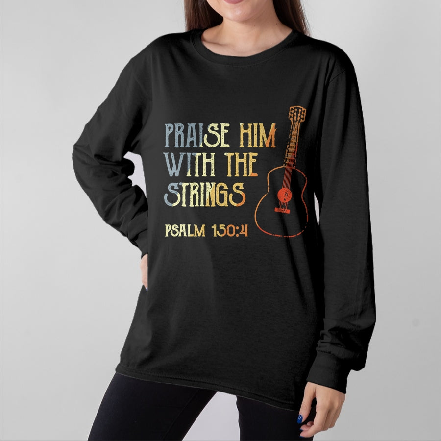 Christian Tee, Christian Faith Unisex T-Shirt/Hoodie/Sweatshirt HLT00 - Guitarist Christian Music Guitar Player Bible Verse T-Shirt