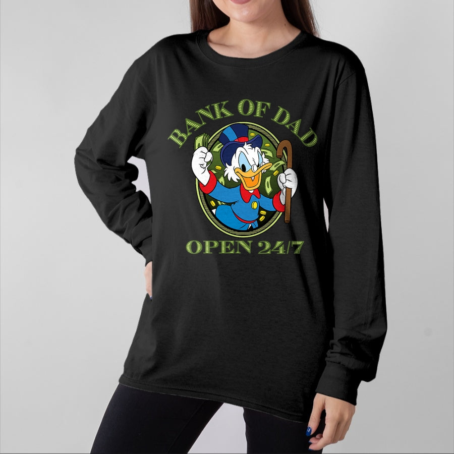 Gift for Dad Shirt, Funny Dad Unisex T-Shirt/Hoodie/Sweatshirt HLT00 – Disney DuckTales Bank of Dad T-Shirt