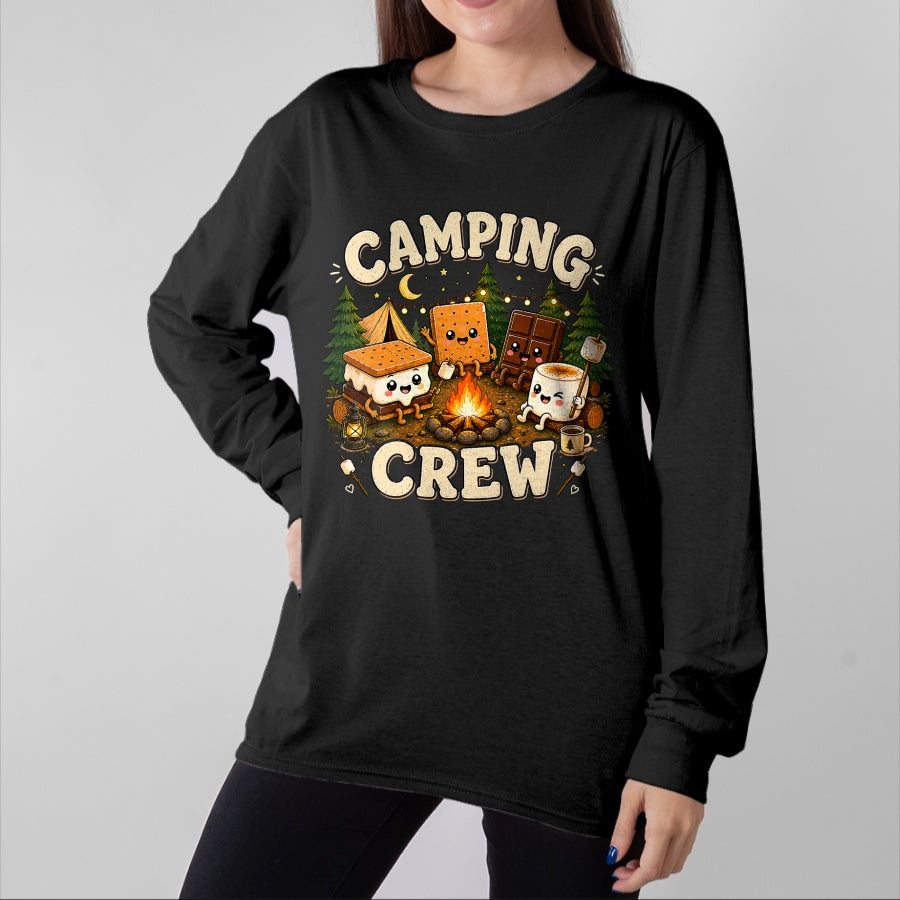 Funny Camping Shirt, Gift For Camping Lover Unisex T-Shirt/Hoodie/Sweatshirt HLT00 - Camping Crew Family Matching Camp Group Squad Team T-Shirt