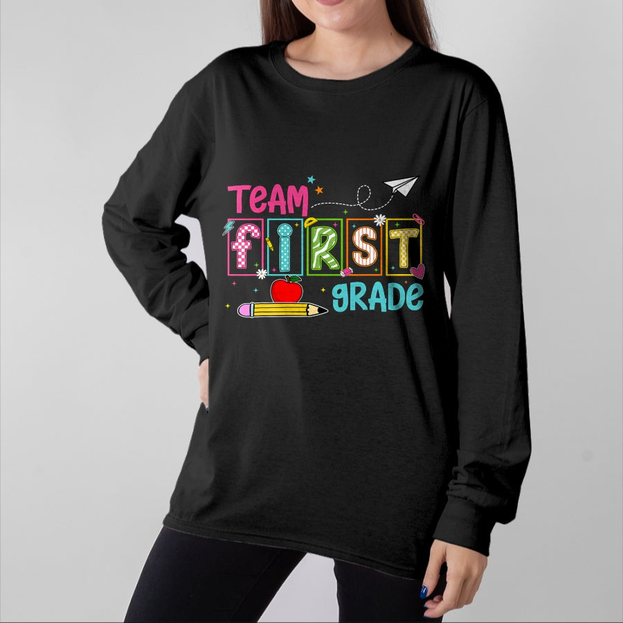Best Student Shirt, Funny Back To School UnisexT-Shirt/Hoodie/Sweatshirt HLT00 - Team 1st Grade Squad Shirts Teacher Student Back to School T-Shirt