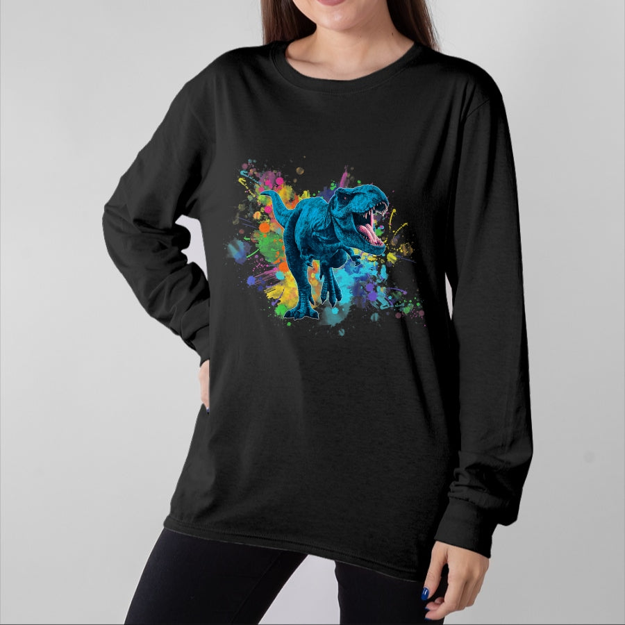 Best Dinosaur Lover Shirt, Funny Dinosaur UnisexT-Shirt/Hoodie/Sweatshirt HLT00 - Colorful Retro T Rex Dinosaur Gear for Men, Women & Kids T-Shirt