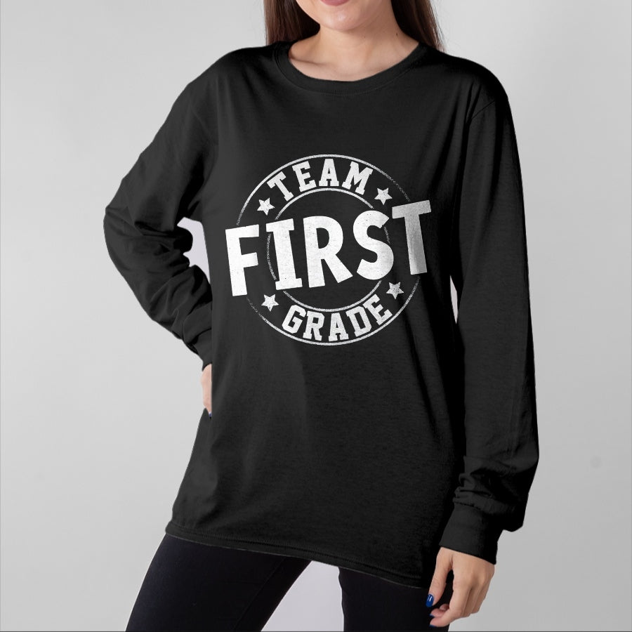 Best Student Shirt, Funny Back To School UnisexT-Shirt/Hoodie/Sweatshirt HLT00 - Team First Grade Teacher Student Back to School 1st Grade T-Shirt, Youth, Kelly Green, X-Small