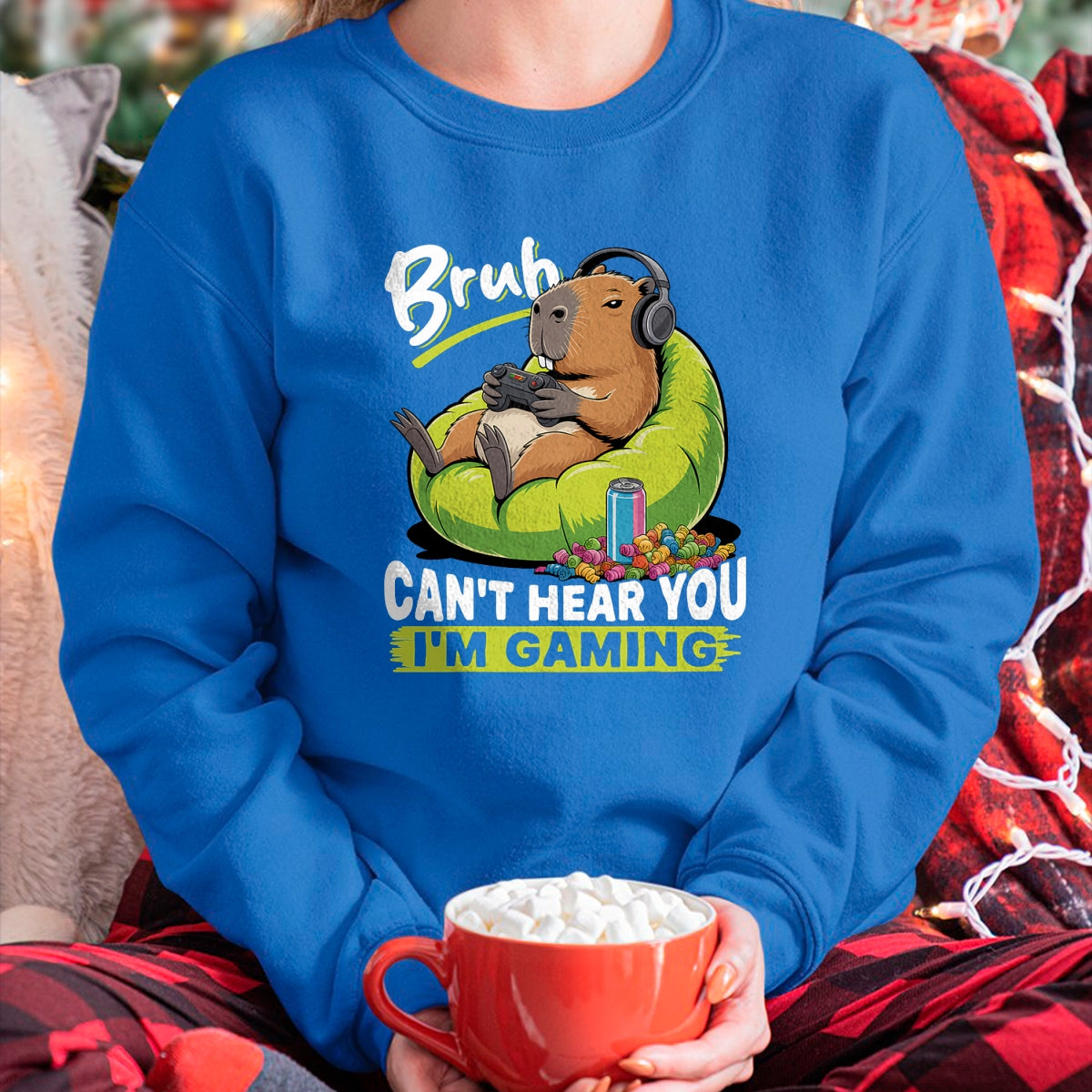 Cute Capybara Shirt, Funny Capybara Unisex T-Shirt/Hoodie/Sweatshirt HLT00 - Capybara Gamer Gaming T-Shirt