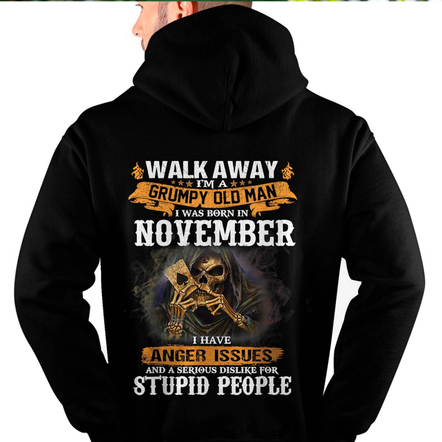 November - Grumpy Old Man T-Shirt – Perfect Gift For Men - DTSM11 (SKU09-89-11)