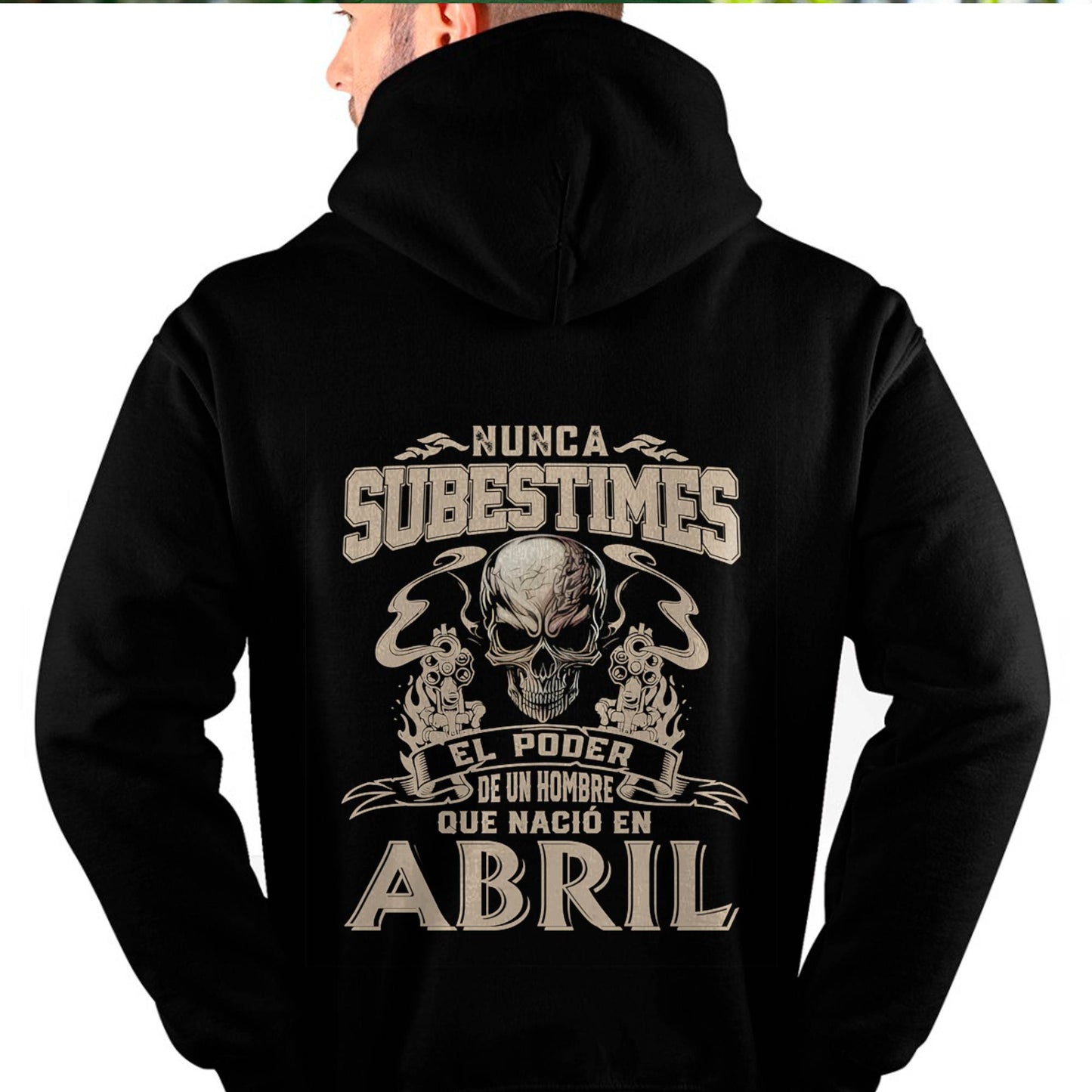 Camiseta Nunca Subestimes el Poder de un Hombre que Nació en Abril - DTSM04 (SKU08-78-04)