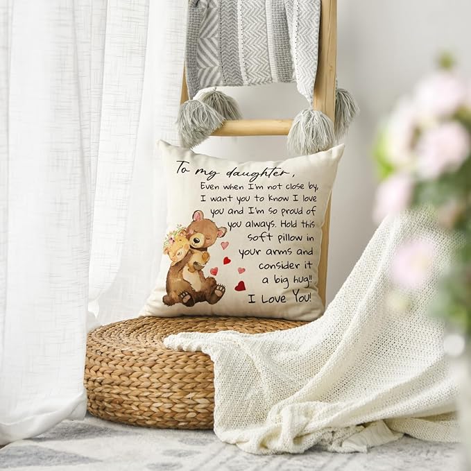 To My Daughter From Mom & Dad Pillow