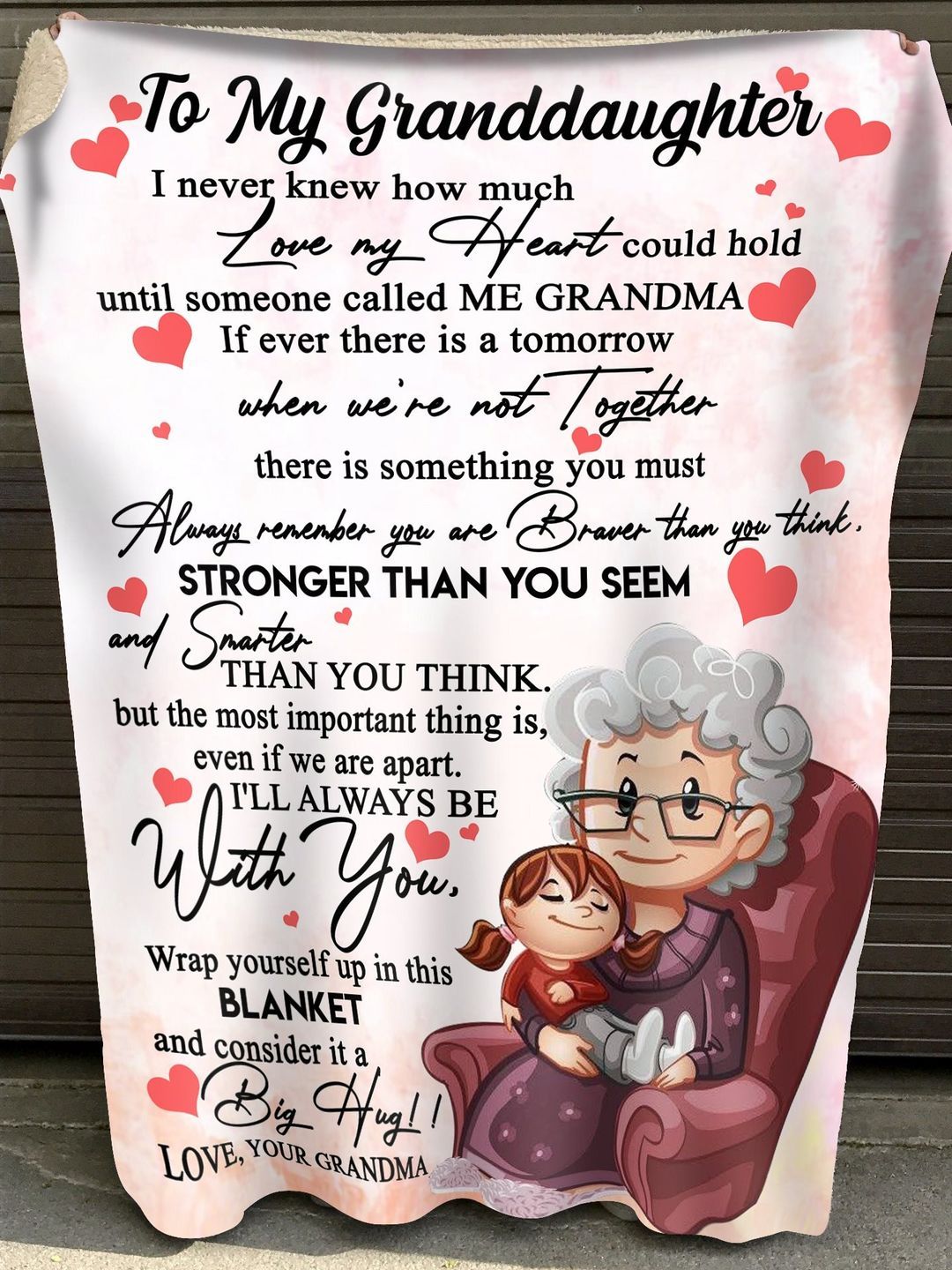 Special Gift For Your Granddaughter Blanket From Grandma