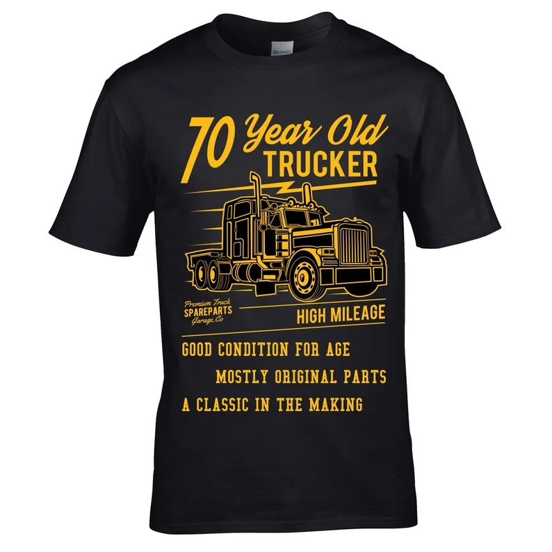Never Underestimate an Old Man Who Still Drives Trucks In His Seventies T-Shirt - Perfect Gift For Men - DTSM00