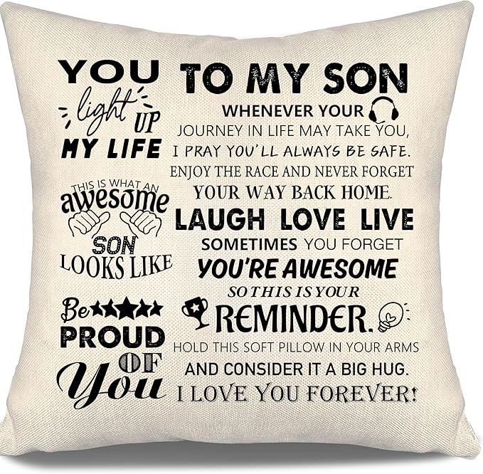 To My Son From Mom & Dad Pillow