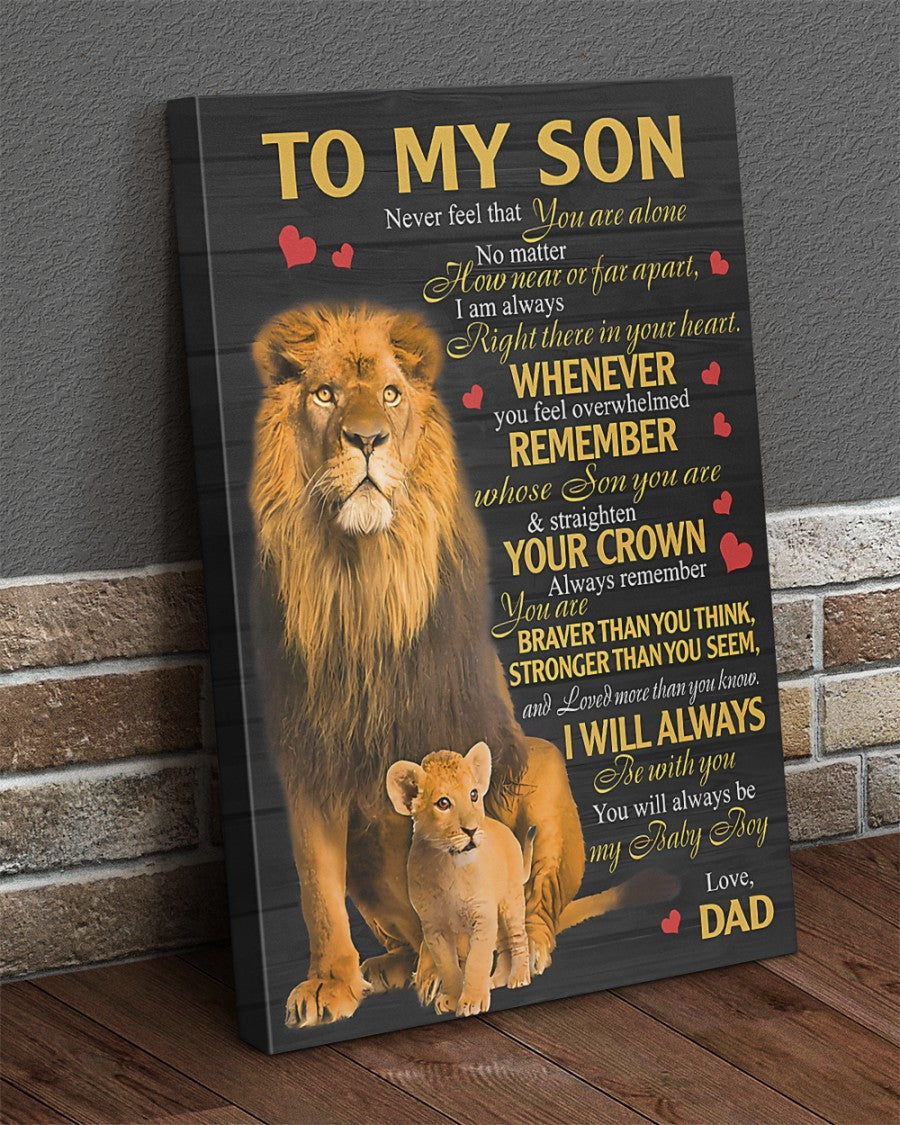 To My Son From Dad Canvas