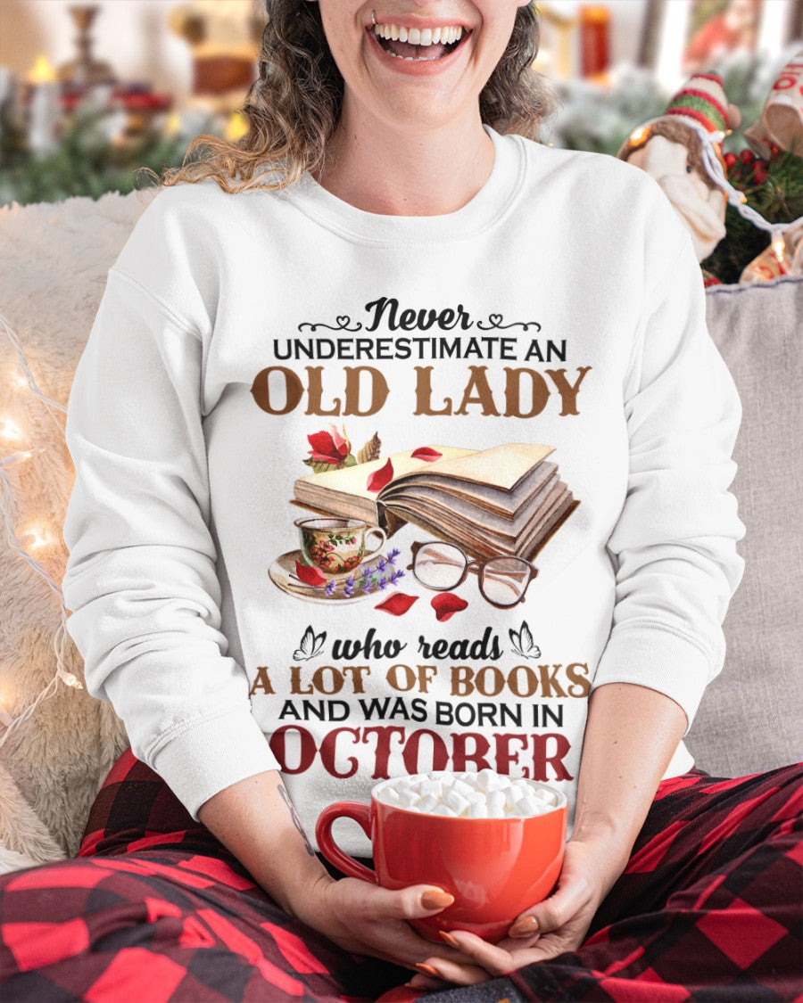 An Old October Lady Who Reads Books - Perfect Shirt For Women DTSM10