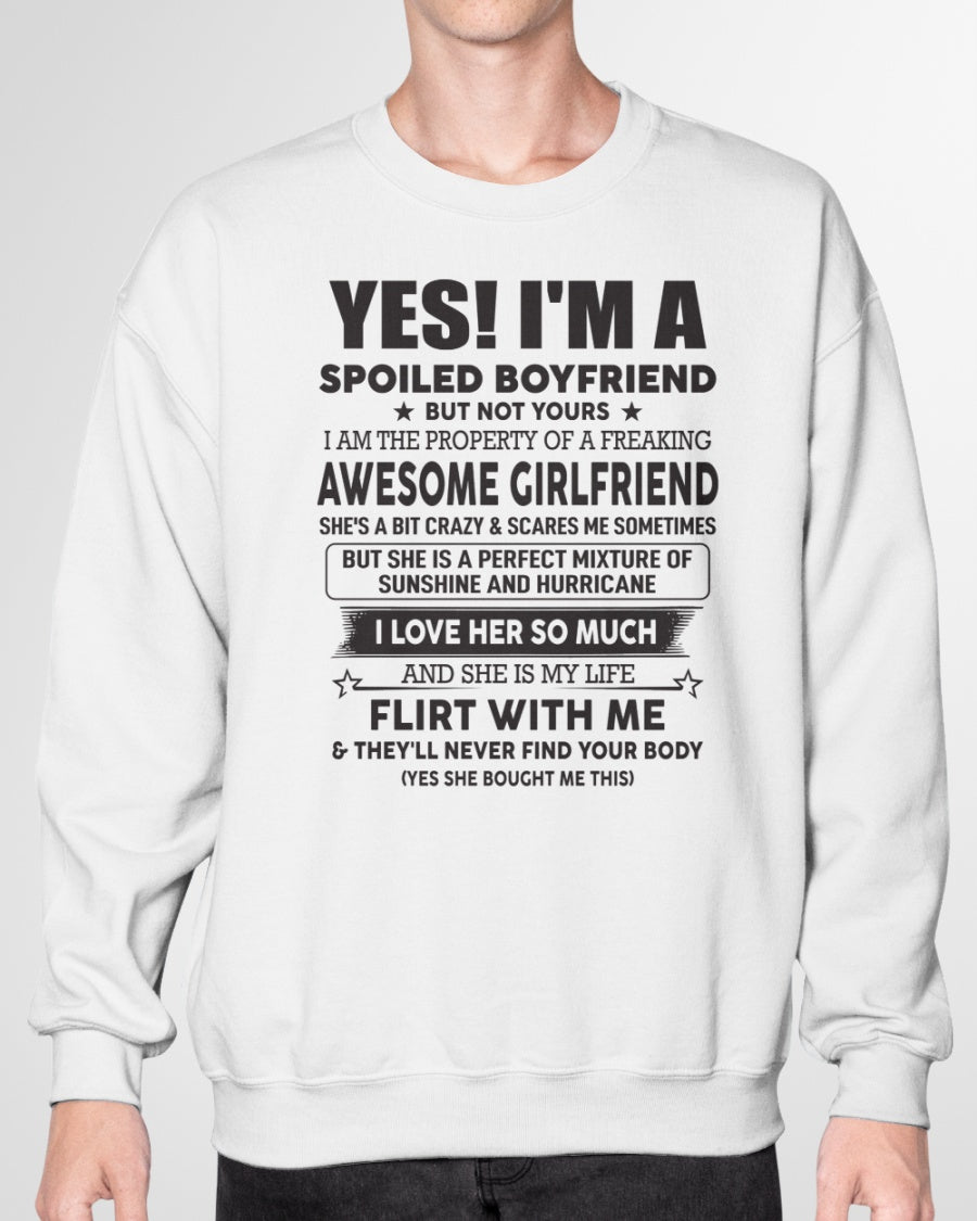 Spoiled Boyfriend of Queen - Perfect T-Shirt For Your BoyFriend DTSM00 (SKU-07-117-00)