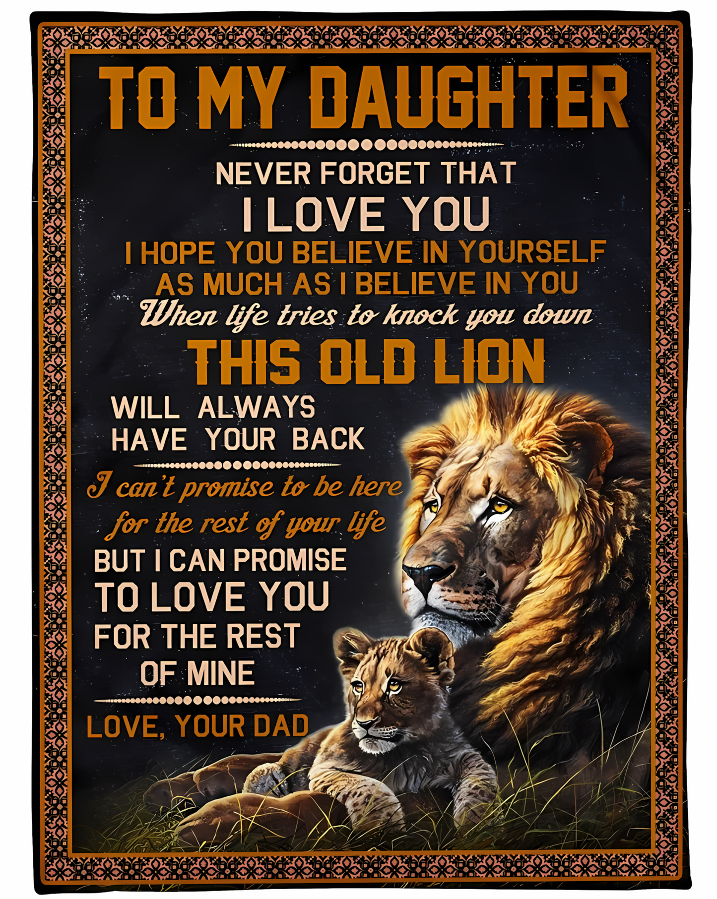 Special Gift For Your Daughter Blanket - From Dad (SKUB12-106)