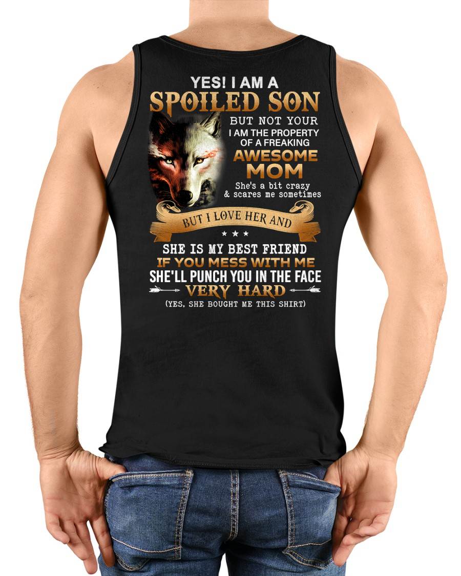 Lucky Son of Awesome Mom - Perfect Gift for Your Son From Mom - DTSM00 (SKU10-128-00)