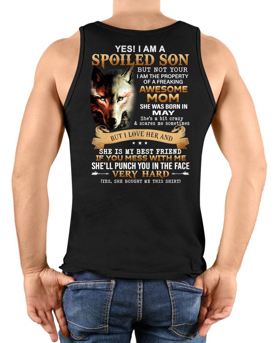May - Lucky Son of Awesome Mom - Perfect Gift for Your Son From Mom - DTSM05 (SKU10-128-05)