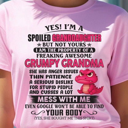 YES, I'M A SPOILED GRANDDAUGHTER - GIFT FROM GRANDMA - NTTD00 (SKU09-96-00)