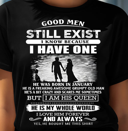 JANUARY - GOOD MEN STILL EXIST - PERFECT GIFT FROM HUSBAND - DTSM01 (SKU2604-306-01)