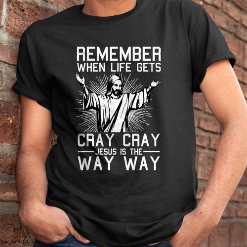 Christmas Shirts for Family, Funny christmas shirts, Christmas Unisex T-Shirt/Hoodie/Sweatshirt HLT00 - Jesus Is The Way Christmas Funny Faith Religious Christian T-Shirt