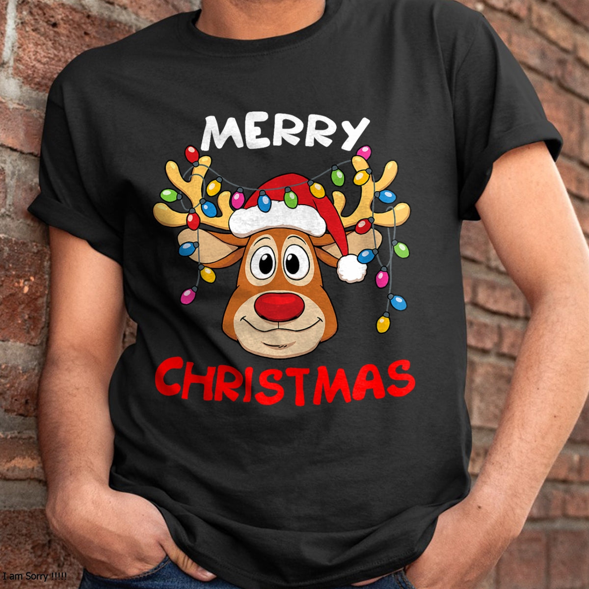 Christmas Shirts for Family, Funny christmas shirts, Christmas Unisex T-Shirt/Hoodie/Sweatshirt HLT00 - Merry Christmas Reindeer Xmas Family Men Women T-Shirt