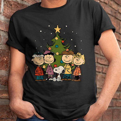 Christmas Shirts for Family, Funny christmas shirts, Christmas Unisex T-Shirt/Hoodie/Sweatshirt HLT00 - Peanuts - Peanuts Christmas Group T-Shirt