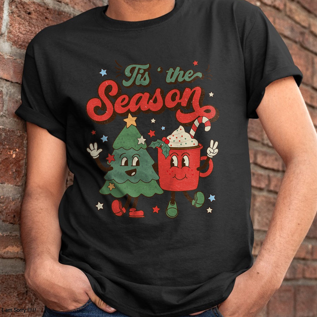 Christmas Shirts for Family, Funny christmas shirts, Christmas Unisex T-Shirt/Hoodie/Sweatshirt HLT00 - Vintage Christmas Tis The Season Christmas Tree Coffee Latte T-Shirt