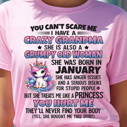JANUARY - YOU CAN'T SCARE ME - GIFT FROM GRANDMA - DTSM01 (SKU09-106-01)