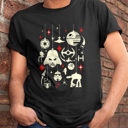 Christmas Shirts for Family, Funny christmas shirts, Christmas Unisex T-Shirt/Hoodie/Sweatshirt HLT00 - Star Wars Galactic Empire Ornaments Holiday T-Shirt
